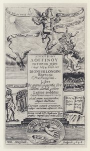 Longinus, G T voor G Webb, Oxford 1636 (zw/w foto)
