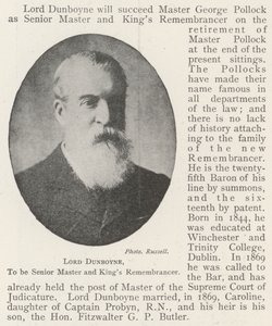 Lord Dunboyne, Senior Master en Kings Remembrancer door English Photographer