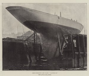 Lord Dunravens Nieuwe Jacht, Valkyrie III door English Photographer