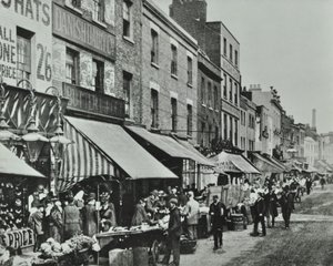 Lower Marsh: kijkend naar het oosten, 1896