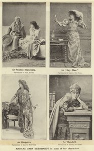 Madame Sara Bernhardt in enkele van haar rollen