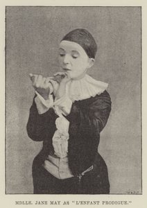 Mademoiselle Jane May als Lenfant Prodigue door English Photographer