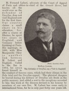 Maitre Labori, de Verdediger van Dreyfus, op Bezoek in Engeland door English Photographer