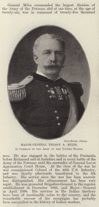 Generaal-majoor Nelson A Miles, bevelhebber van het leger van de Verenigde Staten door English Photographer