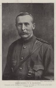 Generaal-majoor W H Mackinnon, commandant van de City Imperial Volunteers en auteur van The Journal of the CIV in South Africa door English Photographer