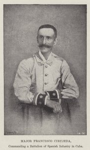 Majoor Francisco Cirujeda, commandant van een Bataljon Spaanse Infanterie in Cuba door English Photographer