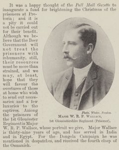 Majoor W R P Wallace, 1e Gloucestershire Regiment (Gevangene) door English Photographer