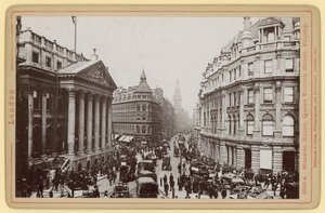 Mansion House, Queen Victoria Street, Poultry, Londen door English Photographer