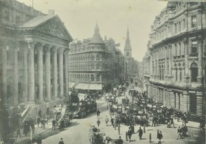 Mappin en Webb, Cheapside, vanaf Mansion House kijkend naar het westen, City of London, 1890