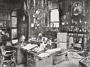 Marlborough House, Pall Mall, Westminster: studeerkamer van de Prins van Wales, 1895