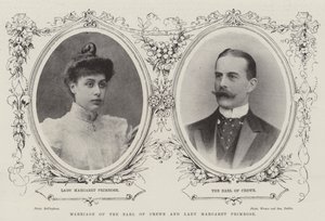 Huwelijk van de Graaf van Crewe en Lady Margaret Primrose door English Photographer