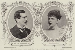 Huwelijk van de eerbiedwaardige W F D Smith, MP voor de Strand door English Photographer