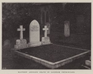 Graf van Matthew Arnold in Laleham Kerkhof door English Photographer