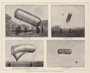 Militair ballonvaren in Aldershot door English Photographer