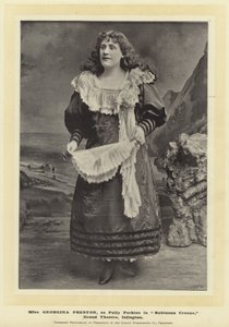 Miss Georgina Preston als Polly Perkins in Robinson Crusoe, Grand Theatre, Islington