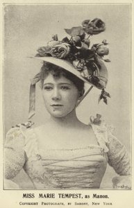 Mevrouw Marie Tempest, als Manon door English Photographer