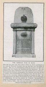 Monument voor Theodore, Koning van Corsica
