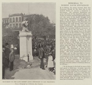 Monument voor de wijlen Robert Louis Stevenson in San Francisco