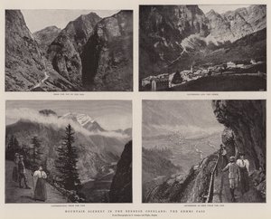 Berglandschap in het Berner Oberland, de Gemini-pas