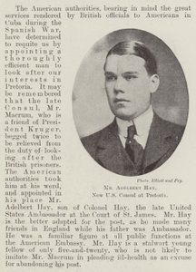 Mr. Adelbert Hay, Nieuwe Amerikaanse Consul in Pretoria door English Photographer