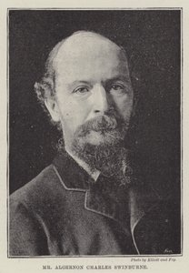 Mr Algernon Charles Swinburne door English Photographer