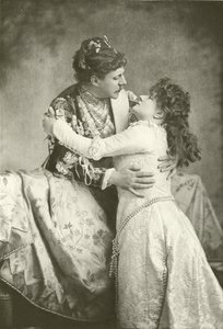 Mr Clyffe en Miss Lingard als Romeo en Julia (gravure)