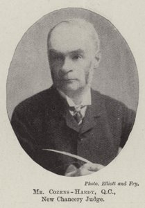 Mr Cozens-Hardy, QC, nieuwe kanselierrechter door English Photographer