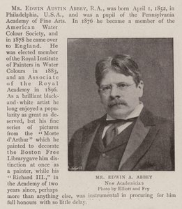 Mr. Edwin A. Abbey door English Photographer