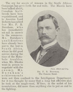 De heer F.R. Burnham, de beroemde verkenner door English Photographer