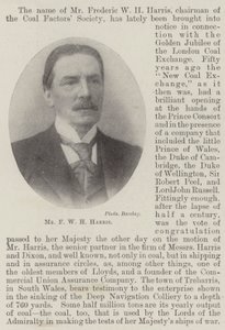 Mr. F. W. H. Harris door English Photographer