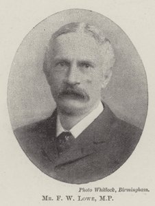 Mr F W Lowe, MP door English Photographer