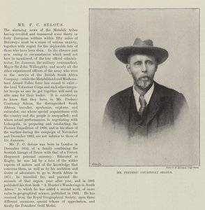 De heer Frederic Courtenay Selous door English Photographer