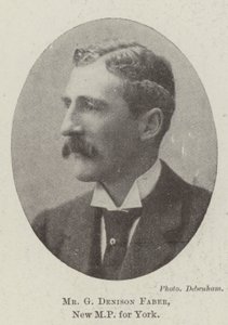 Mr G Denison Faber, nieuw parlementslid voor York door English Photographer