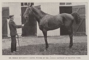 Mr George Edwardess Santoi, winnaar van de Jubilee Handicap in Kempton Park door English Photographer