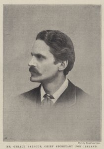 De heer Gerald Balfour, Chief Secretary voor Ierland door English Photographer