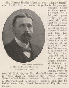 De Heer Horace Brooks Marshall, Sheriff-Elect van Londen door English Photographer