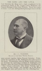 Mr J L Wilkinson, Manager van de Great Western Railway