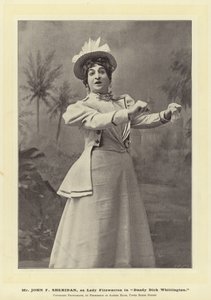 Mr John F Sheridan, als Lady Fitzwarren in Dandy Dick Whittington