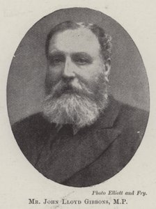 De heer John Lloyd Gibbons, MP door English Photographer