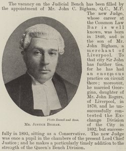 Mr Justice Bigham door English Photographer
