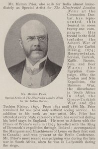 Mr Melton Prior, speciale kunstenaar van The Illustrated London News voor de Indiase Durbar door English Photographer