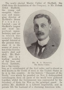 Mr. R. A. Hadfield, de Meester Snijder door English Photographer