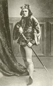 Mr Richard Mansfield als Richard III (gravure) door English Photographer