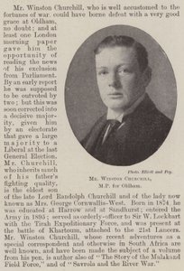 De heer Winston Churchill, MP voor Oldham door English Photographer