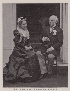 De heer en mevrouw Wyndham Portal door English Photographer