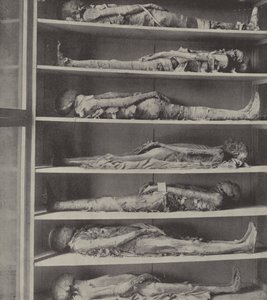 Mummies van priesters, de lichamen van priesters gebalsemd voordat Aaron en zijn zonen werden aangesteld door English Photographer