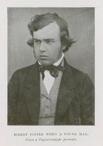 Myles Birket Foster, Engelse kunstenaar, als jonge man