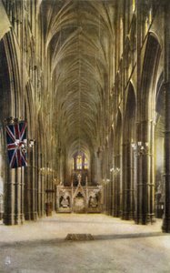 Schip en Graf van de Onbekende Soldaat, Westminster Abbey, Londen door English Photographer