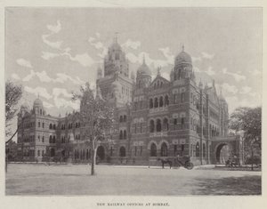 Nieuwe spoorwegkantoren in Bombay