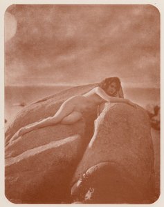 Nudistische kunst: Lorelei (zwart-wit foto) door English Photographer